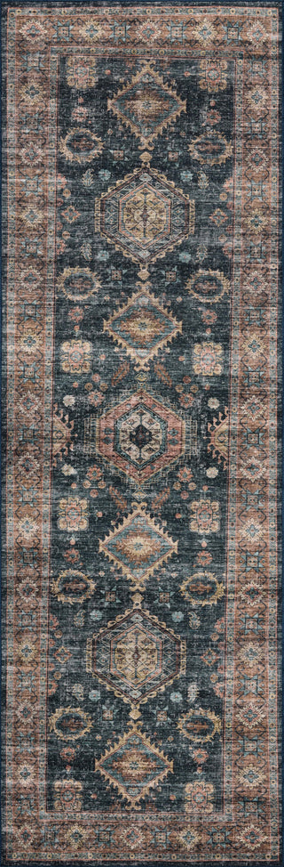 Loloi Anniston ANS-03 Denim / Sunset Machine Washable Area Rug Runner Image