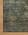 Loloi II Anniston ANS-05 Lagoon / Multi Machine Washable Area Rug Corner Image