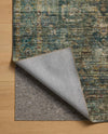 Loloi II Anniston ANS-05 Lagoon / Multi Machine Washable Area Rug Backing Image