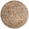 Loloi Anniston ANS-06 Clay / Charcoal Machine Washable Area Rug Round Image