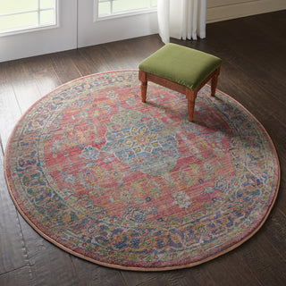 Nourison Ankara Global ANR01 Multicolor Area Rug Room Image Feature
