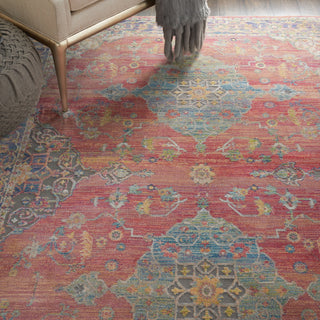 Nourison Ankara Global ANR01 Multicolor Area Rug Corner Image