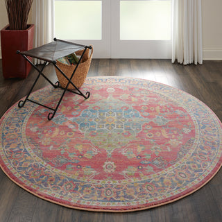 Nourison Ankara Global ANR01 Multicolor Area Rug Corner Image