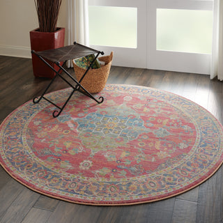 Nourison Ankara Global ANR01 Multicolor Area Rug Room Image Feature