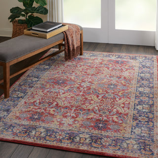 Nourison Ankara Global ANR02 Red Area Rug Room Image Feature