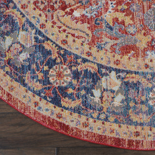 Nourison Ankara Global ANR02 Red Area Rug Detail Image