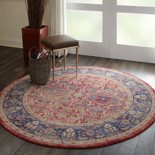 Nourison Ankara Global ANR02 Red Area Rug Room Image Feature