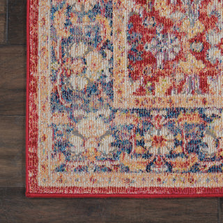 Nourison Ankara Global ANR02 Red Area Rug Detail Image