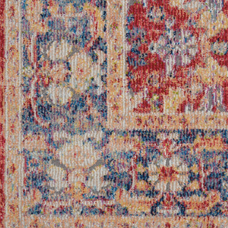 Nourison Ankara Global ANR02 Red Area Rug Swatch Image