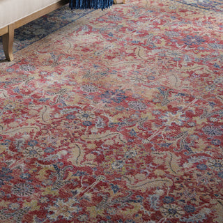 Nourison Ankara Global ANR02 Red Area Rug Corner Image