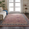 Nourison Ankara Global ANR02 Red Area Rug Corner Image