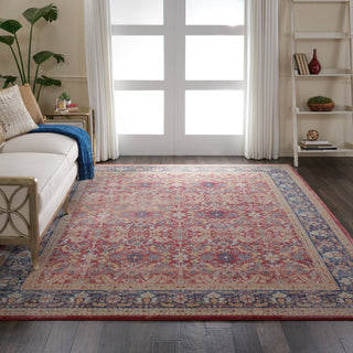 Nourison Ankara Global ANR02 Red Area Rug Corner Image