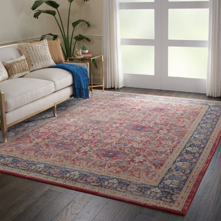 Nourison Ankara Global ANR02 Red Area Rug Room Image Feature
