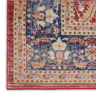 Nourison Ankara Global ANR02 Red Area Rug Texture Image