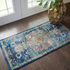 Nourison Ankara Global ANR03 Blue Area Rug Corner Image