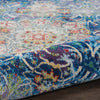 Nourison Ankara Global ANR03 Blue Area Rug Corner Image