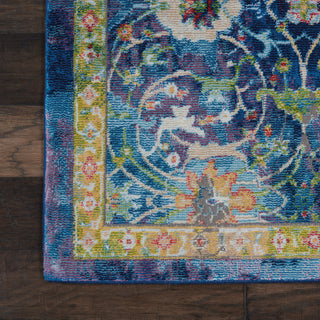 Nourison Ankara Global ANR03 Blue Area Rug Detail Image