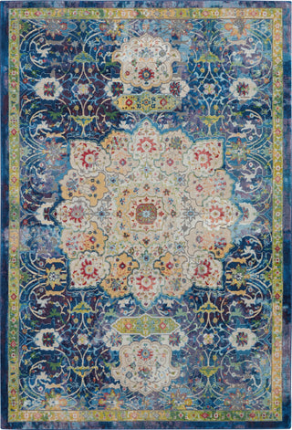 Nourison Ankara Global ANR03 Blue Area Rug main image