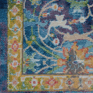 Nourison Ankara Global ANR03 Blue Area Rug Swatch Image