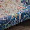 Nourison Ankara Global ANR03 Blue Area Rug Corner Image