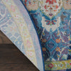 Nourison Ankara Global ANR03 Blue Area Rug Corner Image