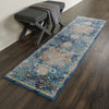 Nourison Ankara Global ANR03 Blue Area Rug Corner Image
