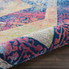 Nourison Ankara Global ANR04 Blue Multicolor Area Rug Corner Image