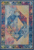 Nourison Ankara Global ANR04 Blue Multicolor Area Rug main image