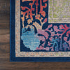 Nourison Ankara Global ANR04 Blue Multicolor Area Rug Detail Image