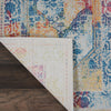 Nourison Ankara Global ANR04 Ivory Multicolor Area Rug Corner Image