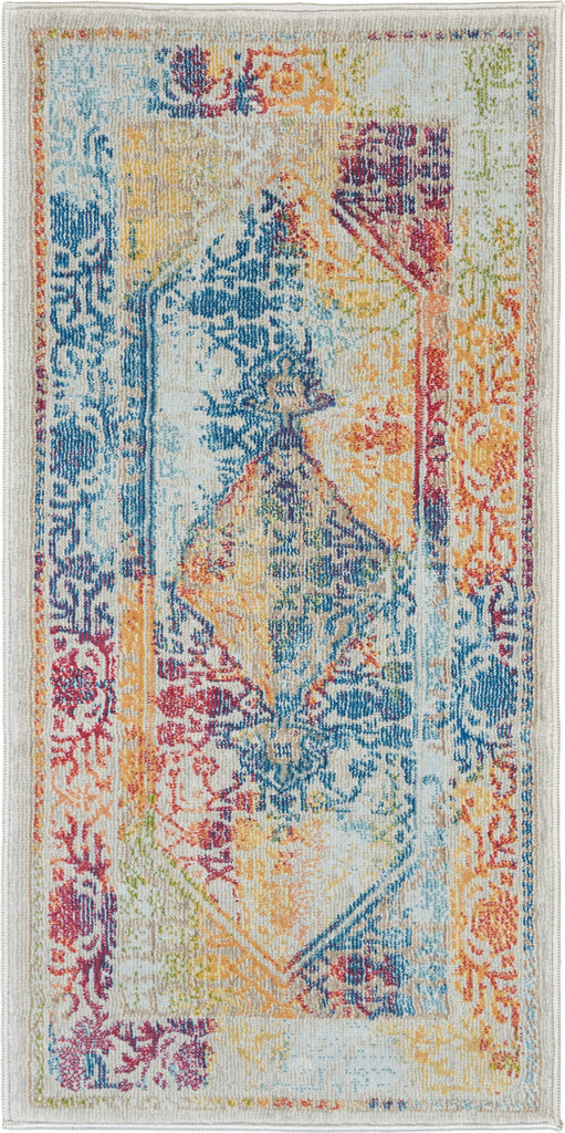 Nourison Ankara Global ANR04 Ivory Multicolor Area Rug main image