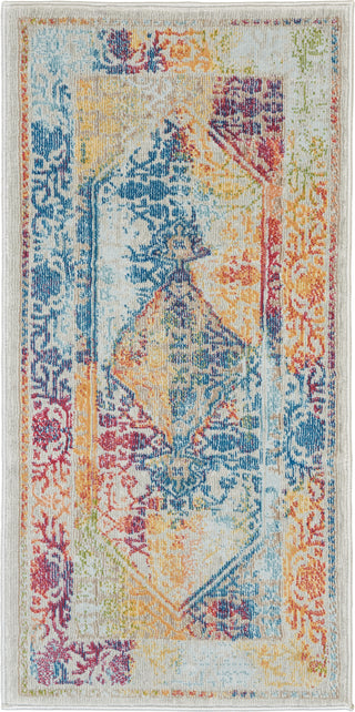 Nourison Ankara Global ANR04 Ivory Multicolor Area Rug main image