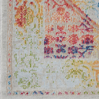 Nourison Ankara Global ANR04 Ivory Multicolor Area Rug Swatch Image