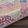 Nourison Ankara Global ANR04 Ivory Multicolor Area Rug Corner Image