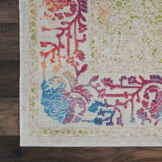 Nourison Ankara Global ANR04 Ivory Multicolor Area Rug Detail Image