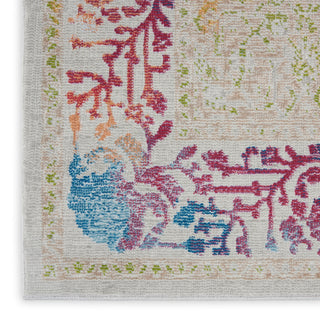 Nourison Ankara Global ANR04 Ivory Multicolor Area Rug Texture Image