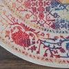 Nourison Ankara Global ANR04 Ivory Multicolor Area Rug Detail Image