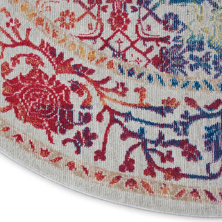 Nourison Ankara Global ANR04 Ivory Multicolor Area Rug Texture Image
