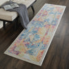 Nourison Ankara Global ANR04 Ivory Multicolor Area Rug Corner Image