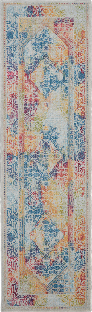 Nourison Ankara Global ANR04 Ivory Multicolor Area Rug Main Image