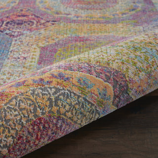 Nourison Ankara Global ANR05 Multicolor Area Rug Corner Image