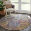 Nourison Ankara Global ANR05 Multicolor Area Rug Room Image Feature