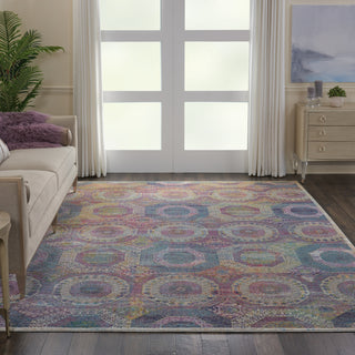 Nourison Ankara Global ANR05 Multicolor Area Rug Corner Image