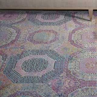Nourison Ankara Global ANR05 Multicolor Area Rug Corner Image