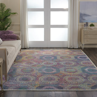 Nourison Ankara Global ANR05 Multicolor Area Rug Corner Image
