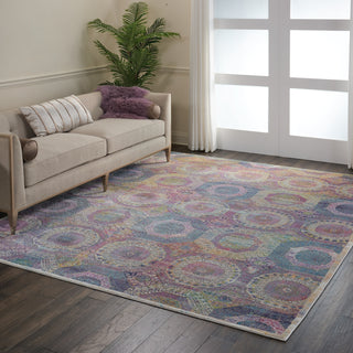 Nourison Ankara Global ANR05 Multicolor Area Rug Room Image Feature