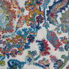 Nourison Ankara Global ANR06 Ivory Blue Area Rug Swatch Image