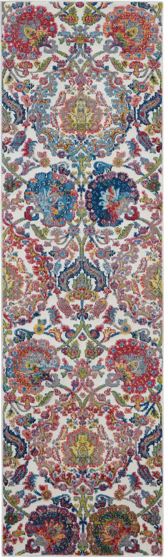 Nourison Ankara Global ANR06 Ivory Blue Area Rug main image
