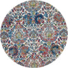 Nourison Ankara Global ANR06 Ivory Blue Area Rug Main Image