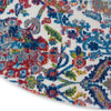 Nourison Ankara Global ANR06 Ivory Blue Area Rug Texture Image